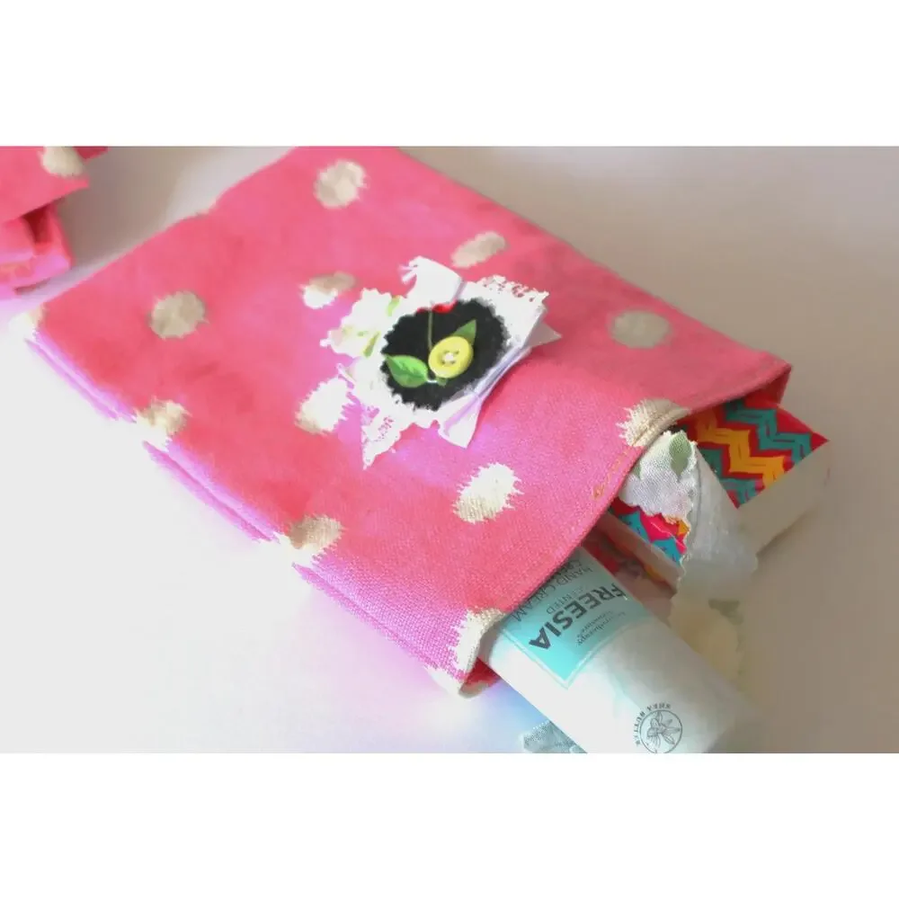 Handmade Gingham Gift Bag Set: Gift Wrapping Supplies